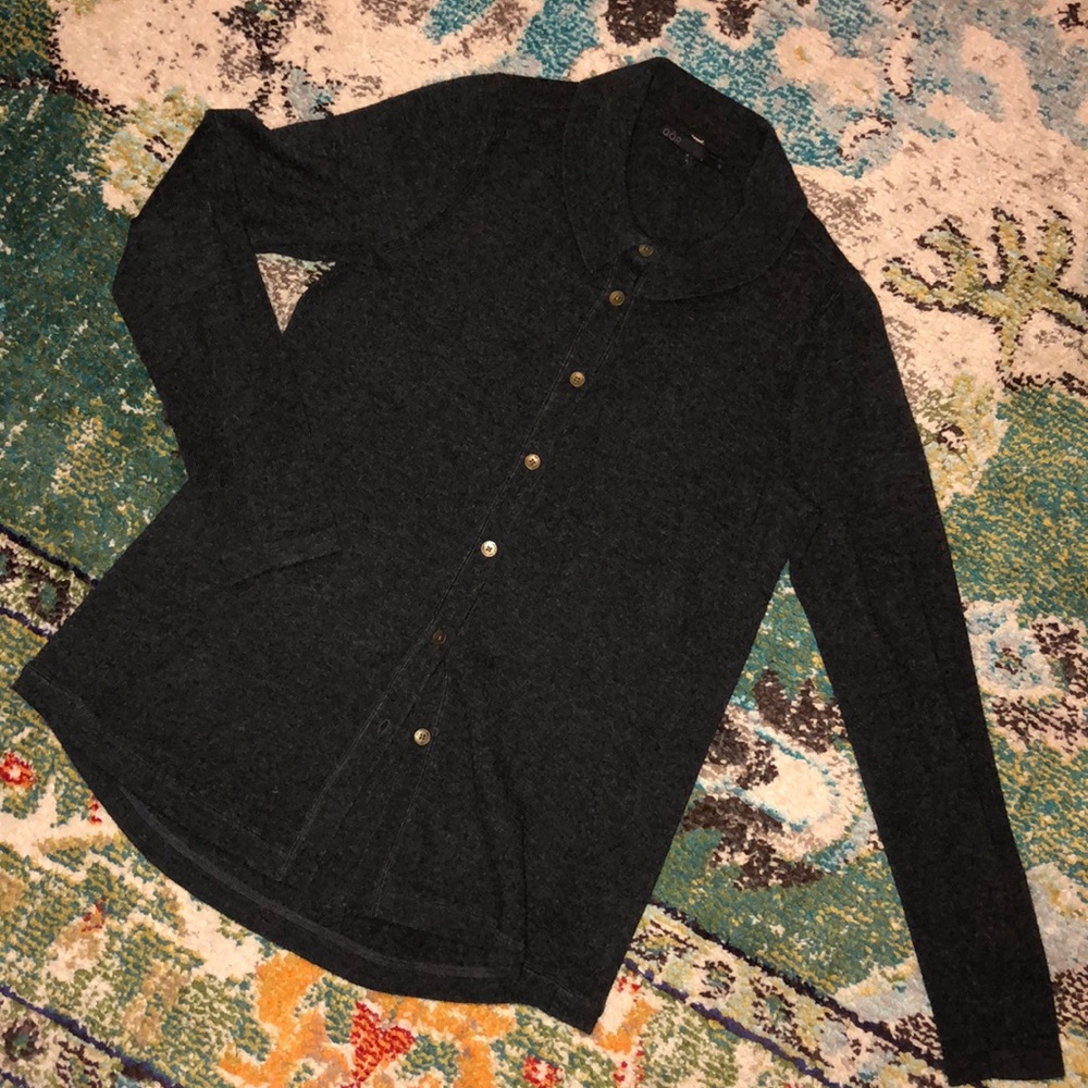 QOR brand wool button down sz M